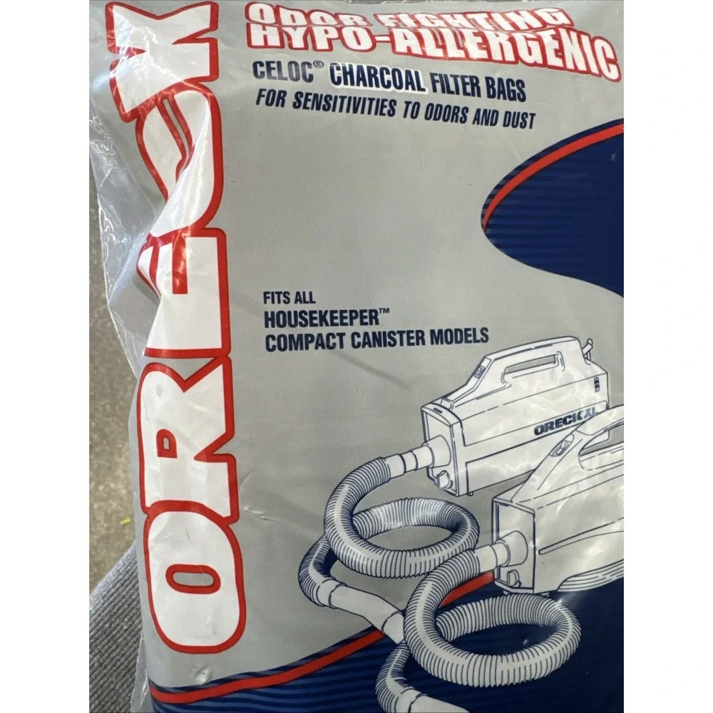 New Oreck PKBB120F Odor Fighting Hypo-Allergenic Charcoal Bags 12pk Vacuum Bags